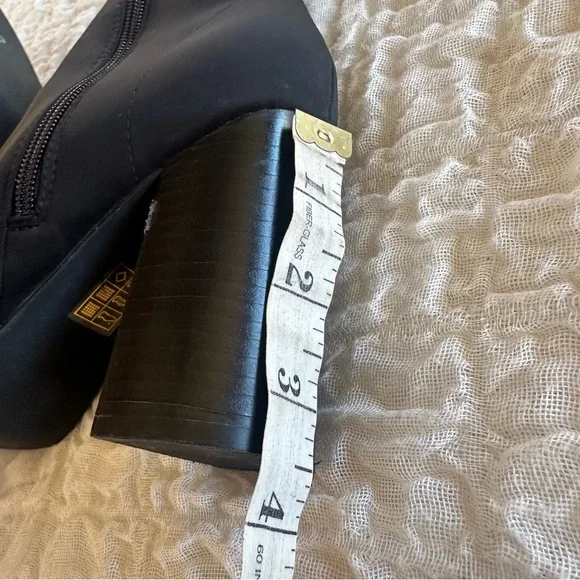 Jeffrey Campbell Siren Bootie Black Neoprene Pointed Toe Heel Booties 7 - Picture 12 of 13